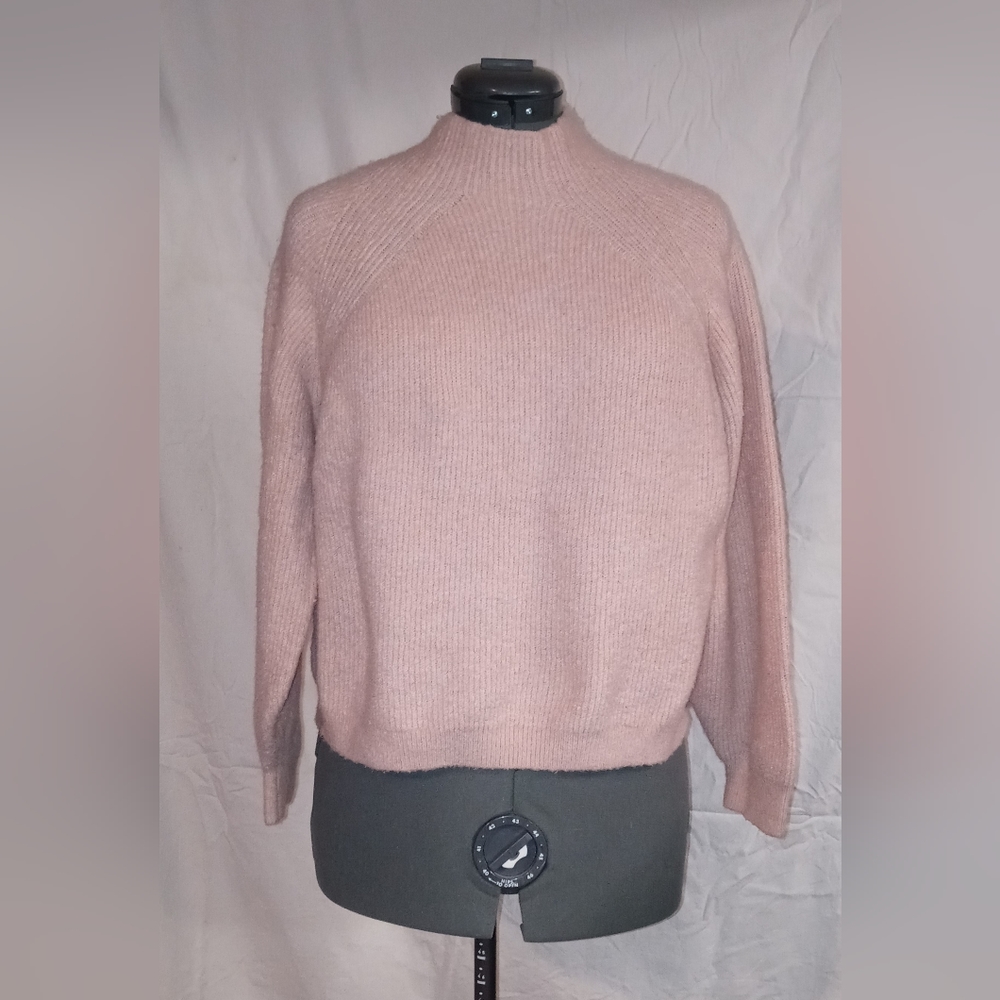 Pink fuzzy sweater